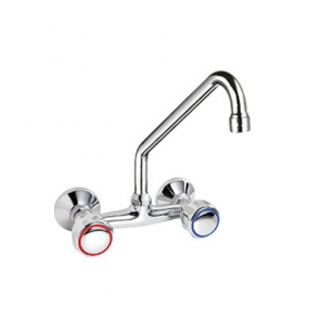 Two holes wall mounted tap - swinging "C" spout L25cm MNL Model R0102010208