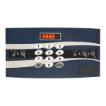Digital safe STK Motorized for 17" PC Laser cutting 6 mm thick Blue LCD backlit display Model 622U