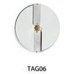 Cutting disc thickness 6mm DF06 - suitable for tomatoes, citrus fruits, bananas, onions, apples, boiled potatoes, mushrooms, celery, etc. for Vegetable cutter Models TITANIUM