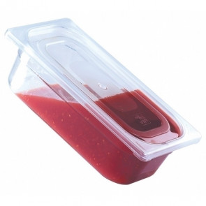 Polycarbonate lid with seal for gastronorm containers 1/2 Model CPT12000