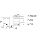 Electronic dishwasher Compack stainless steel with automatic softener Max glass height 320mm Max plate diameter cm 35 Square basket 50X50 Model PL56E