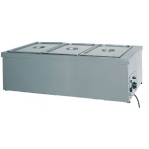 Bain-marie heated tables Model BM1784 Capacity3 trays GN1/1