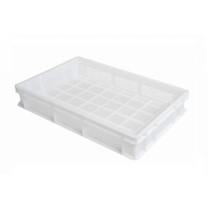 Pasta and pizza container with perforated bottom and walls in food polyethylene GD Model VAS010FA