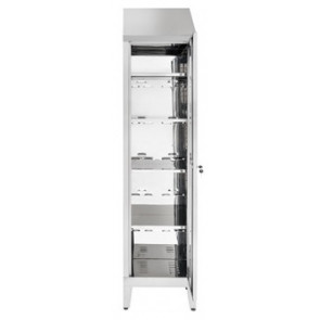 Storage cabinet made of stainless steel 304 IXP n.1 hinged doors Model 69403