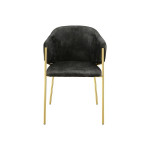 Indoor armchair TESR Metal frame, gold effect, velvet covering. Model 1938-UK01