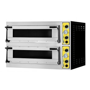 Electric mechanical pizza oven PF Model ALFA XL 22L 2 cooking chambers N. Pizzas 2 + 2 (Ø cm 40) o N.1 + 1 Trays in vertical position 60X40