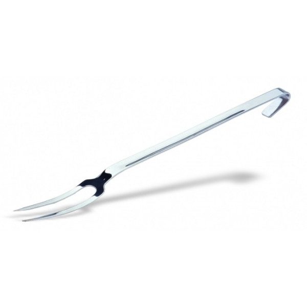 Stainless steel carving fork with 2 prongs Handle length cm 40 Depth cm 47 Model 308-047