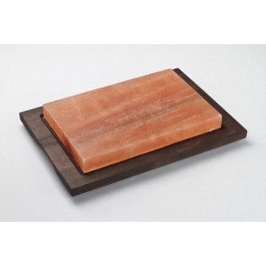 Rectangular salt plate with wooden base Model PSR2030B