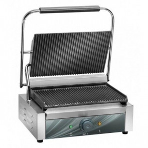Electric cast iron panini grill Model PG35R Striped upper surface, striped lower surface Power 2200 W