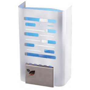 Decorative flying insect killer with glue board WHITE STAINLESS STEEL 20 W MDL Model IGLU 903123