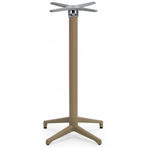 Outdoor base TESR Base in polypropylene with fiberglass, aluminium column, stackable frame with adjustable feet. Model 186-HF4