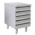 Neutral stainless steel chest of drawers Model D5 Ideal for containers for pizza dough