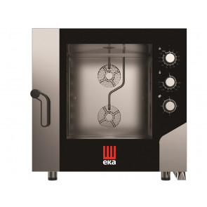Electric ventilated convection oven with steam Model MKF664S Capacity n.6 trays cm 60x 40 Power Kw 10,4 Hinged door