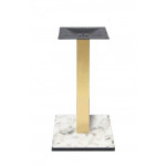 Indoor base TESR HPL compact table bases, tikness 20 mm, metal column, top plate (300 x 300 x 3 mm), adjustable feet Mode 220-HPQ409