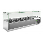 Refrigerated pizza display case stainless steel AISI 201 Model VRX1200330FG
