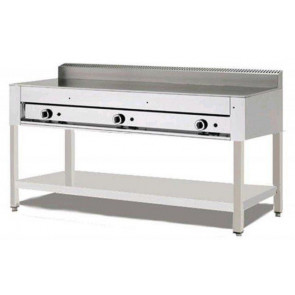Cuocipiada a gas PL Model CP12 Trestle and Flat in Stainless Steel Capacity 12 piadine