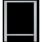 Fixed table aisi 430 size LxPxH 610x630x791 mm Model ET423  for model EF423, EF443, EF523 