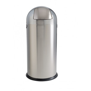 Push waste bin MDL Polished stainless steel Model 106031