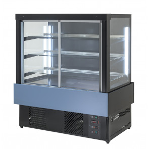 Refrigerated display with front sliding doors Model EVOKL2PORTE120