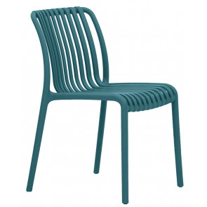 Stackable outdoor chair TESR Polypropylene frame Model 073-ZL76 Petrol