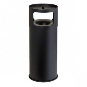 Auto-extinguishing ashbin MDL black powder epoxy coated steel With sand Model 775091