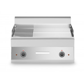 Electric fry top Chromed 2/3 smooth 1/3 striped plate MDLR Model F6570FTECLRT