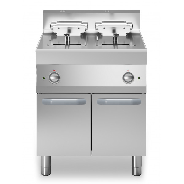 Electric fryer 2 tanks MDLR Closed cabinet Model F7070FRES2V10P