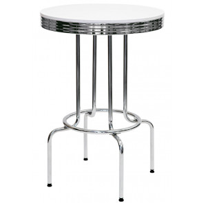 Indoor table TESR Chromed metal frame Adjustable feet Polyester top Model 224-TB009