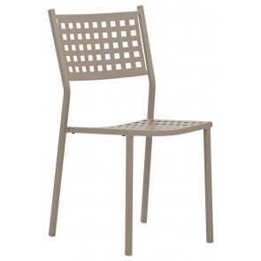 Stackable outdoor chair TESR Powder coated metal frame Model 1699-UE03