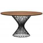 Indoor table TESR Powder coated metal frame, MDF top with ash veneer. Model 1677-MIT10