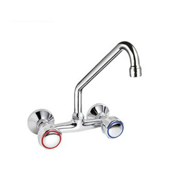 Two holes wall mounted tap - swinging "C" spout L30cm MNL Model R0102010211