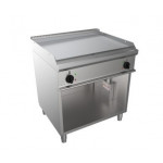 Electric fry top CI Model RisFry040 2 cooking zones STRIPED PLATE Power kW 10,8