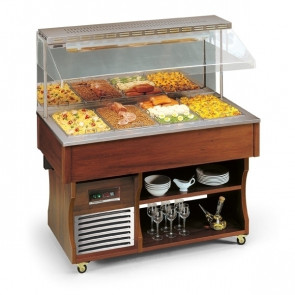 Dry hot multideck buffet display Model MURALE 4 M DRY Power W 2500