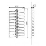Transparent neutral wine bottles display classic design bottles Bottles capacity 18 Model Plex100