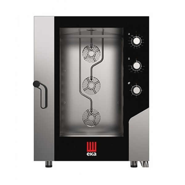 Electric combi convection oven with steam Model MKF1064S Capacity n.11 trays/grids GN 1/1 cm 53 x 32,5 Power Kw 15.4