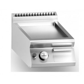 Gas fry top chromed smooth plate MDLR Model CL7040FTGSCRT