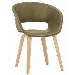 Indoor armchair TESR Beech plywood frame, synthetic leather covering Model 1587-YG101