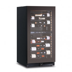 Ventilated wine cooler Double temperature KLI Model CW120G2TB for 56 bottles of 0,75 lt