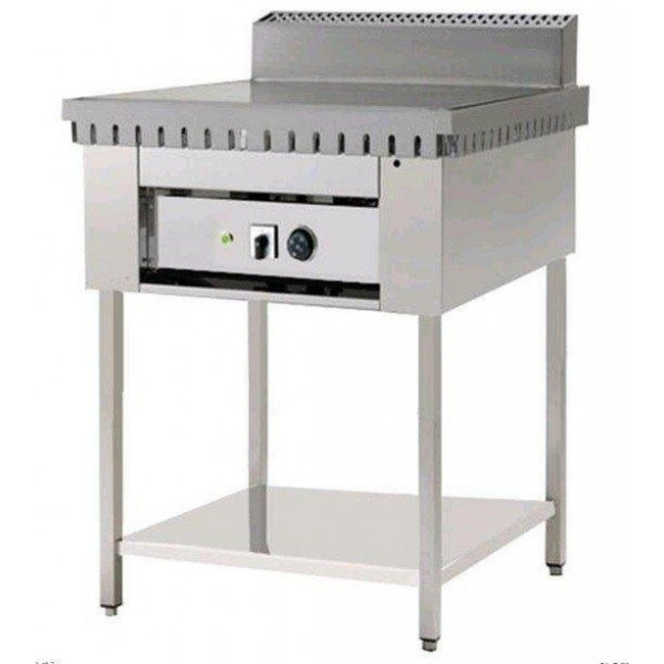 Electric piadina cooker PL Model CPE4 On Trestle, Chrome Flat on Stainless Steel Legs, Capacity 4 piadina, Chrome Flat