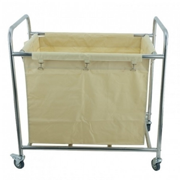 Laundry trolley Model H1 - 4 swivel wheels (2 with brake)