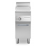 Electric fry top Chromed striped plate MDLR Cabinet with door Model F7040FTECRP