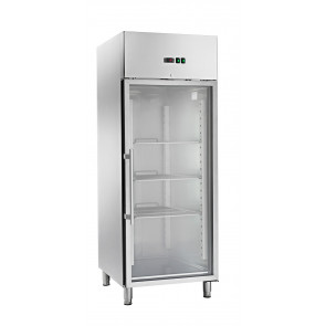 Tropicalized refrigerated cabinet in stainless steel Model AK654BTG glass door