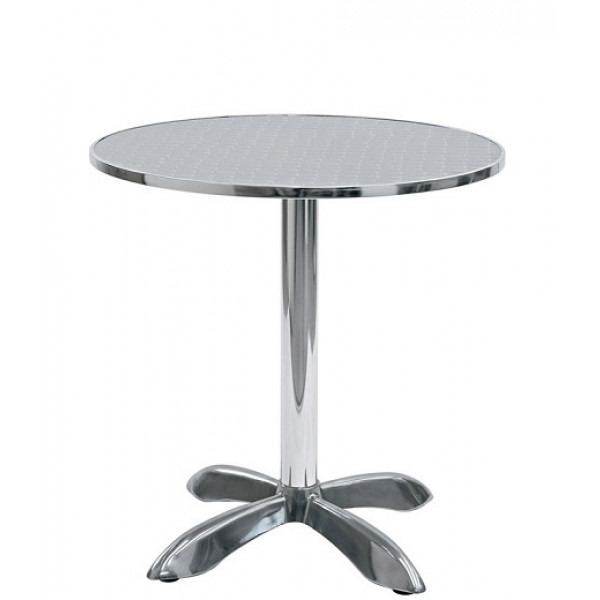 Outdoor table TESR Aluminum frame, stainless steel top Model 092-MTA003A