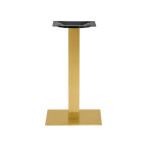 Indoor base TESR Satin stainless steel frame, gold effect, adjustable feet Model 1837-GS1