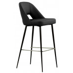 Indoor stool TESR Powder coated metal frame, fabric or synthetic leather Model 1617-TOP10 DIFFERENT COLOURS