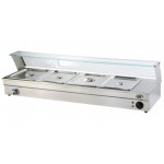 Counter display Bain-marie  Model BM104 with tap tank capacity n. 4 GN 1/2