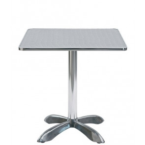 Outdoor table TESR Aluminum frame, stainless steel top Model 093-MTA007A