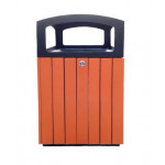 Square litter bin MDL Colour black-polystyrene Model 110516