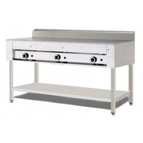 Cuocipiada a gas PL Model CP10 Flat and legs in stainless steel Capacity 10 piadine