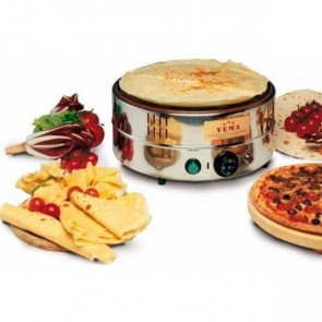 Electric crepe maker teflon-coated Vema Model CR2082 smooth cooking surface Ø 34,5 cm